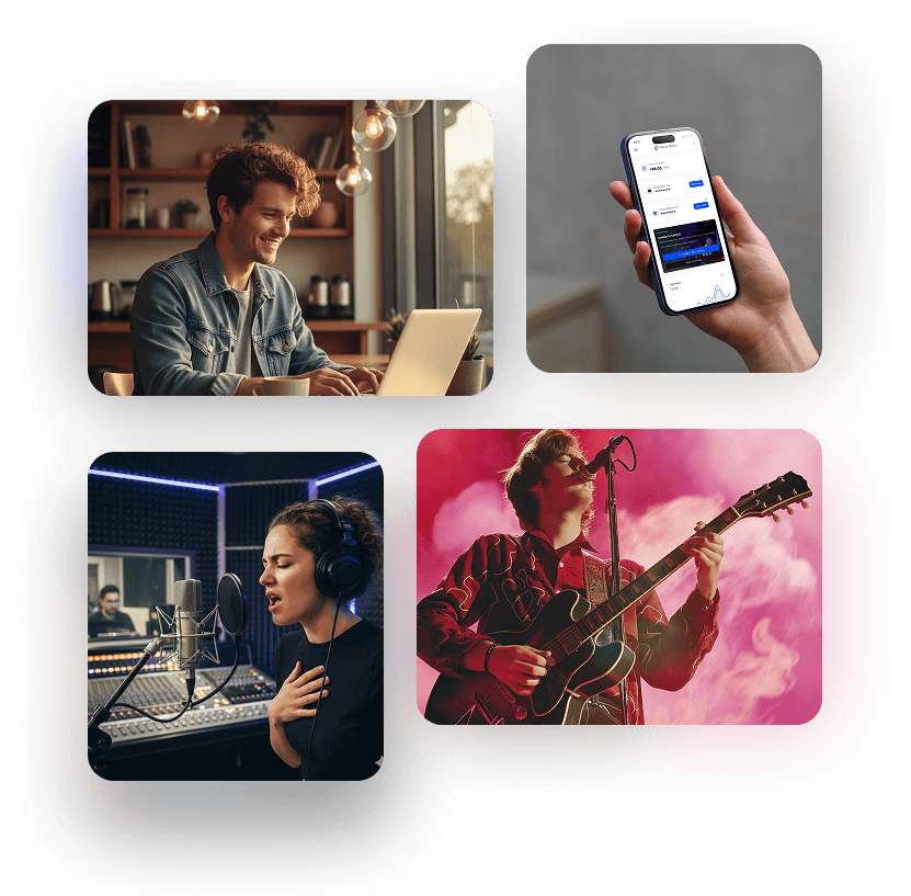 Artists working on their music platform